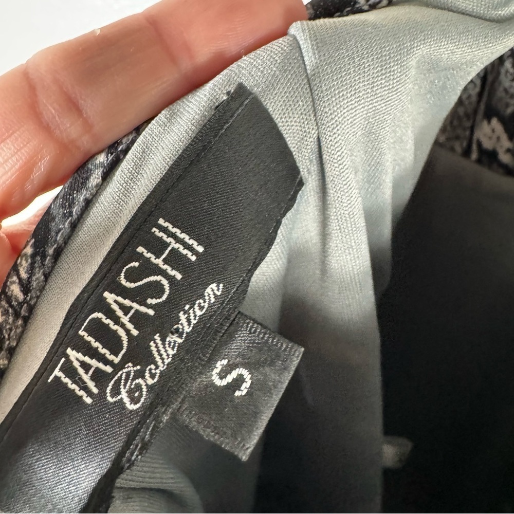tadashi shoji collection gray python print halter mini dress women small snake - Picture 9 of 14